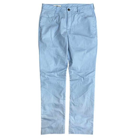 Onward Reserve Mens Light Blue Chino Pants Flat Front Straight Leg Size 33x32 - Picture 2 of 9
